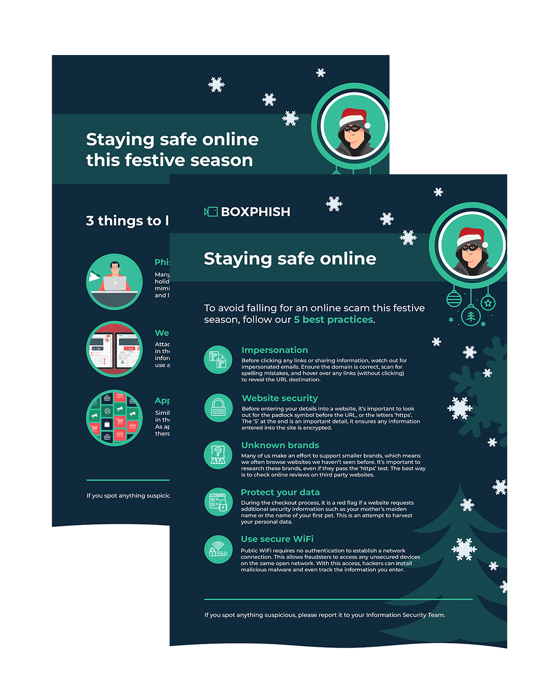 Staying safe online this festive season infographic pack